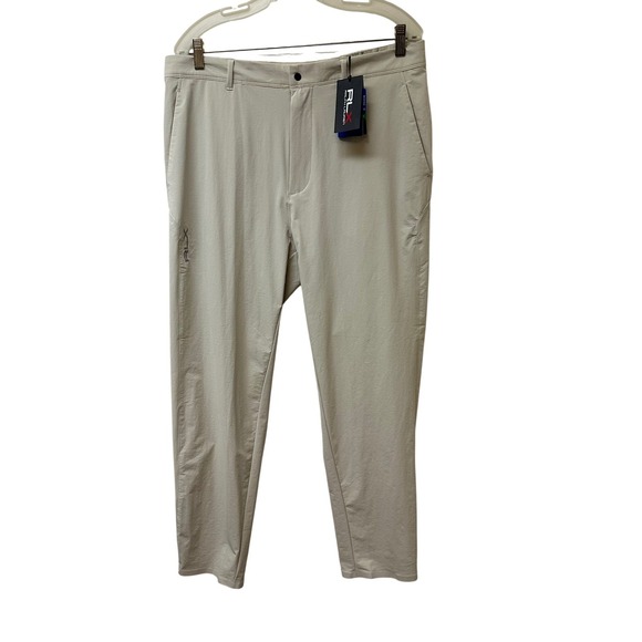 RLX Ralph Lauren Mens Golf Performance Pants Basic Sand Size 34x30 Wicking